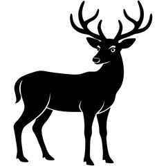 deer silhouette vector