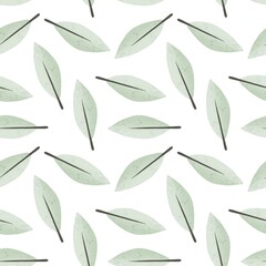 seamless pattern with leaves. season. Colorful illustration, flat style. hand drawing. design for fabric, textile, print, wrapper