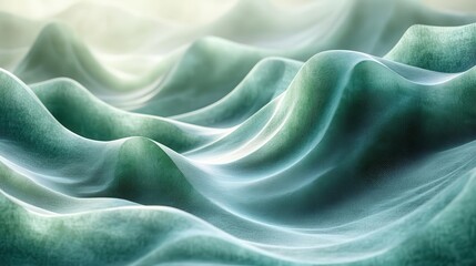 Fototapeta premium abstract emerald gradient organic textures light refractions zenlike minimalist composition