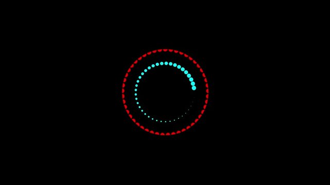 loding process movement isolated background