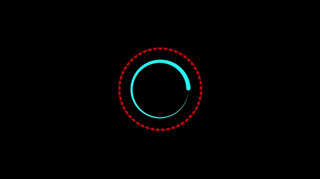 loding process movement isolated background