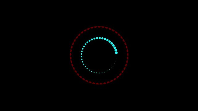 loding process movement isolated background