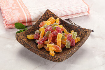 Sweet and sour marmalade worms