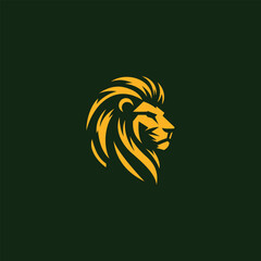 lion logo vector illustration. lion head logo design inspiration