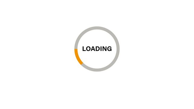 loading screen looping animation. isolated alpha channel. suitable for web, rendering etc