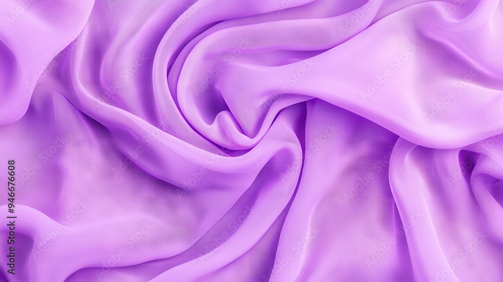 Poster a close-up of soft purple fabric with intricate texture and unique fabric design