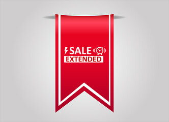  red flat web sale banner for sale extended banner and poster