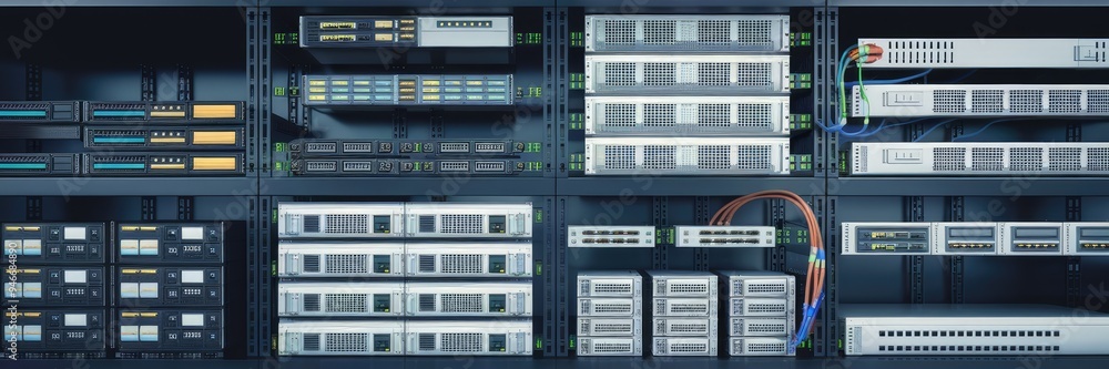 Poster 2d rendering of advanced computer network systems