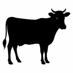 Cow Silhouette Black Vector