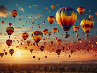 Obraz premium hot air balloon