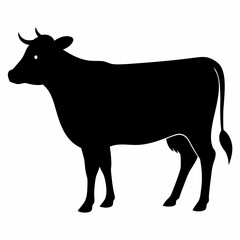 Cow Silhouette Black Vector