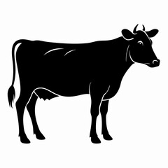 Cow Silhouette Black Vector