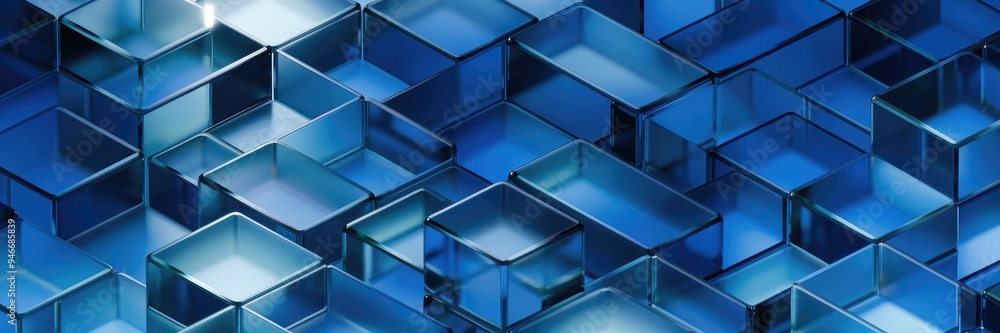Poster 3d render, 3d illustrration, high quality 3d rendering of abstract background featuring numerous sem