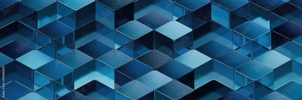 Poster 3d render, 3d illustrration, high quality 3d rendering of abstract background featuring numerous sem