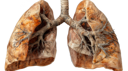 human Lung model transparent background