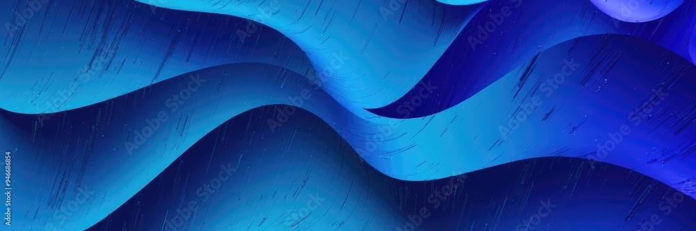 Poster digital color gradient wallpaper featuring blue and cyan hues with added texture and noise effects.