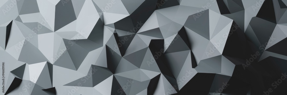 Aufkleber 3d render, 3d illustrration, high quality 3d rendering of seamless abstract geometric background in 