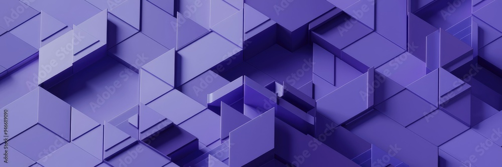 Poster seamless abstract geometric background featuring a purple color palette. illustration of mosaic desi