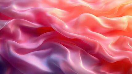 Fototapeta premium dreamy gradient of pastel pink hues reminiscent of a delicate silk fabric with soft folds and gentle light play
