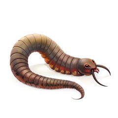 Earthworm Aether animal cartoon isolated whitebackground 16:9