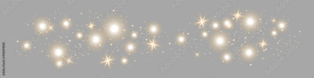 Aufkleber shiny dust vector glitter on transparent background. christmas holiday glow particle. magic star eff