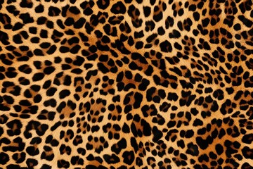 Extreme Close-Up of Leopard Spots Texture Background