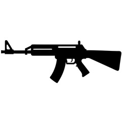 Carbine Silhouette Black Vector