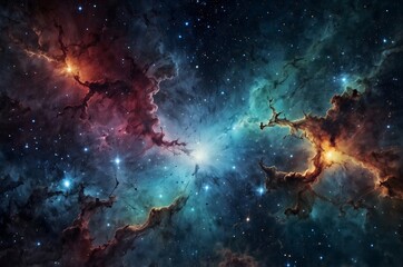 Obraz premium A galaxy in space. The concept of studying the universe and the cosmos.