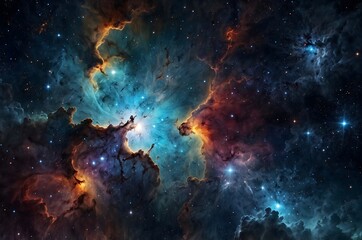 Fototapeta premium A galaxy in space. The concept of studying the universe and the cosmos.