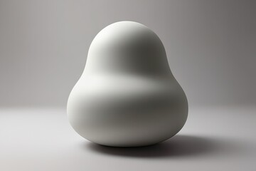 Elegant Three-Dimensional Capsule with Smooth Outlines and Subtle Aesthetic Shapes