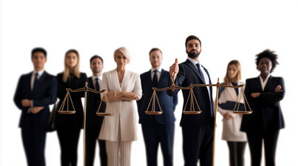 Obraz premium Lawyers offering their services, showing love, responsibility, and care for justice and equality. Responsibility, Love, Care, Work for All