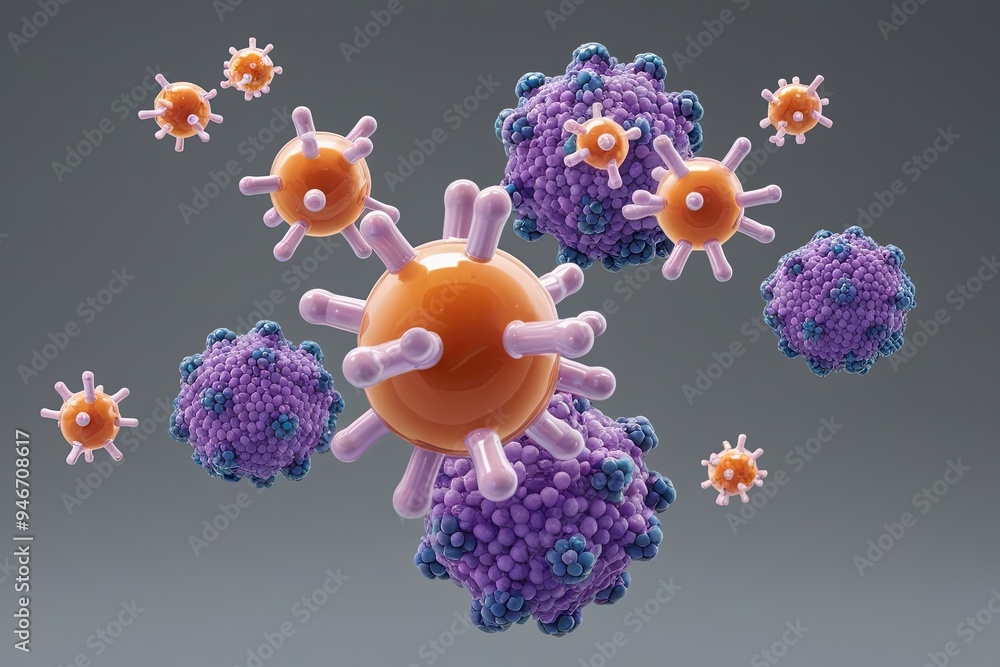 Poster 3d molecular structure renderings from multiple angles for skincare and cosmetology applications