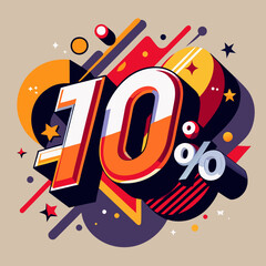 discount vector graphics illustration colorful