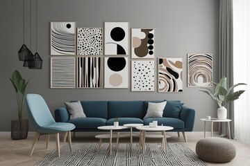 Three Dimensional Modern Minimalist Abstract Pattern Designs