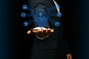 Accessing the internet interface with smart phone and internet connection technology