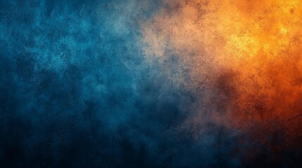 Abstract Blue and Orange Grunge Texture Generative AI