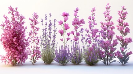 Naklejka premium Elegant Floral Arrangement with Pink and Purple Flowers Generative AI