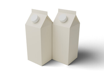 Milk packaging mockup