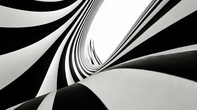 Black and White Stripes with Motion Design Animation