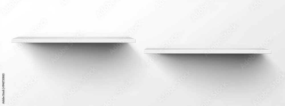 Poster architecture design in abstract form. minimal modern background. white interior.