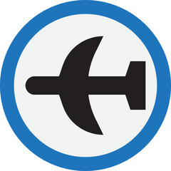 Airplane Icon, Aircraft Flight Symbol, Drone Icon