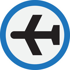 Airplane Icon, Aircraft Flight Symbol, Drone Icon