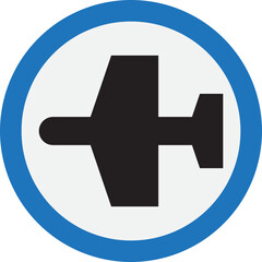 Airplane Icon, Aircraft Flight Symbol, Drone Icon
