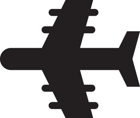 Airplane Icon, Aircraft Flight Symbol, Drone Icon