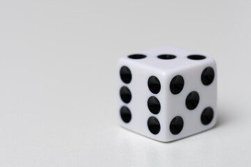 White cube dice