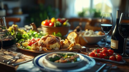 Fototapeta premium Classic French cuisine and its flavors