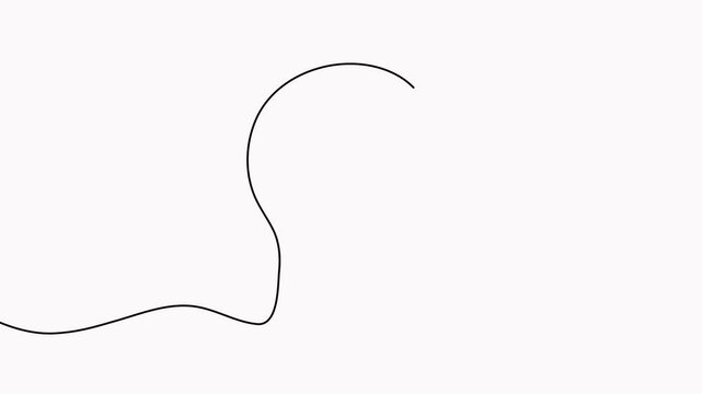 Man head continuous line drawing animation. Male face linear empty frame animated video.