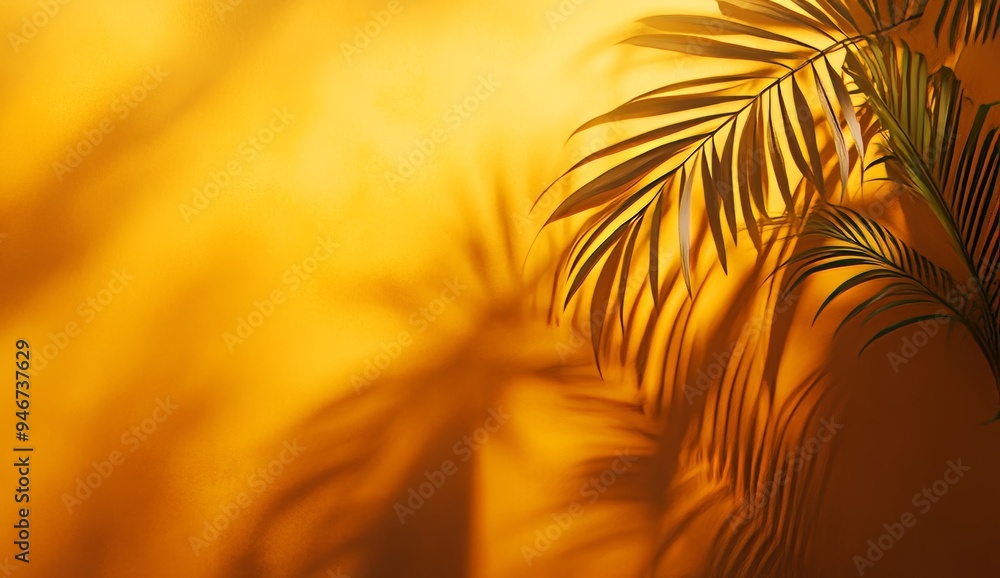 Poster the studio is showcasing a colorful scene with a blank tropical shade gradient product platform 3d b