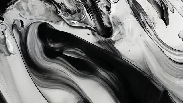 Abstract Ink Flowing