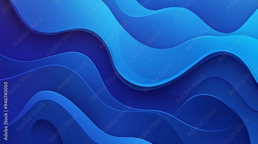 Poster light blue smooth wave background. modern soft color wave pattern. blue smooth wave on white backgro
